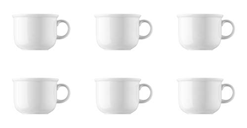 6 x Kaffee-Obertasse - Trend Weiß - Thomas - 11400-800001-14742 Porzellan Geschirr - -