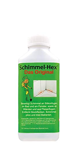 Schimmel-Hex - Das Original - Schimmelentferner für Silikon- und Fliesenfugen im Bad - Schnell & effektiv - 250 ml
