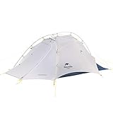 Naturehike Cloud-Flügel Ultraleichte Beruf Zelte Doppelten 2 Personen Zelt 3-4 Saison für Camping Wandern Zelt (15D Grau/Azurblau)