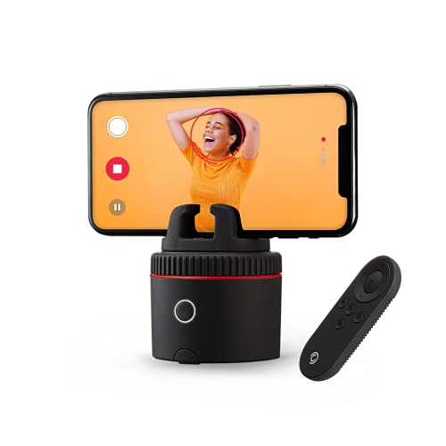 Pivo Pod One (Pod Red) - 360° Auto-Tracking Handyhalterung - Freihändig Fotos & Videos Selfie Vlogs Gesicht & Körper-Tracking