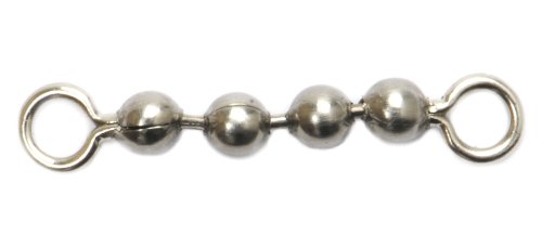 Perlenketten-Wirbel, klein, 4 Perlen, 5 Stück