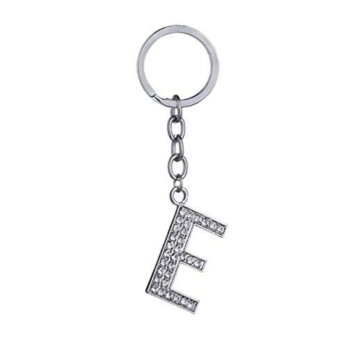 Gatuida Buchstabenschlüsselkette Schlüsselbund A- Z Anfangsbuchstabenschlüsselkette Silber für Frauen Personalisierte Alphabet- Schlüsselbund für Autoschlüssel