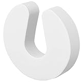 LeBone Premium Klemmschutz für Türen - 6 Stück Weiß - 2,3 cm Dick - Extra-Breit