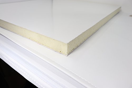 Bayram® Sandwich-Paneel Kunststoff PVC Platte Sandwichplatten weiss 24 mm 500x1000mm