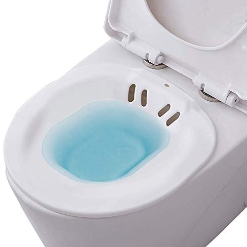 Bwelcam Sitzbad für die Toilette,Bidet Einsatz für Toilette,Bruchsicher Sitzbäder,Sitzbadewanne Toiletteneinsatz,Tragbares Bidetbecken