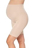 MAMARELLA Schwangerschaft Shapewear hautfarben Seamless M, elastische und stützende Umstandsunterhose für alle Trimester und die Rückbildung, schützt vor reibenden Oberschenkeln, atmungsaktiv