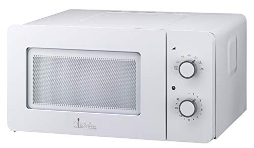 Bkitchen Mini 150 Kompakt-Mikrowelle mit Auftau- und Diamond Cavity Funktion für gleichmäßige Erwärmung, Weiß