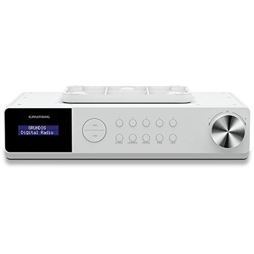 Grundig DKR 1000 BT DAB + Küchenradio mit Bluetooth und DAB + Empfang Weiß