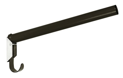 Kerbl 32845 Sattelhalter, klappbar, rund, integrierter Trensenhalter, schwarz