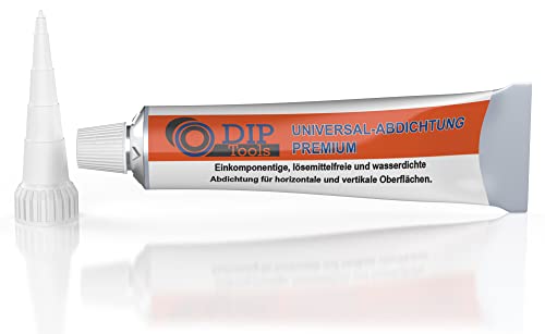DIP-Tools Premium Universal Dichtmasse wasserdicht - Haftstarker Wasserstop, Flüssigkunststoff Abdichtung ideal für Regenrinne, Terrasse, KFZ etc.