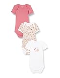 NAME IT Baby-Mädchen NBFBODY 3P SS Rose Wine Flower NOOS Body, 80