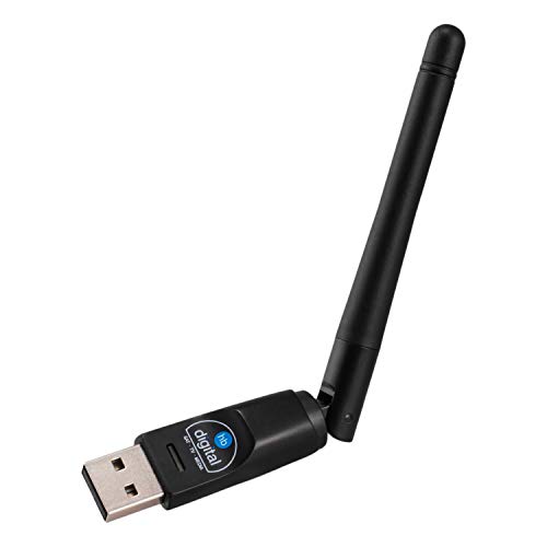 hb-digital WLAN Stick mit Antenne: WLAN Wi-Fi Adapter USB Stick Wireless Receiver für MAG 250 254 322 324 420 424 520 524 Gigablue Dreambox Opticum Venton bis zu 150 MBit/s 802.11b, 802.11g, 802.11n