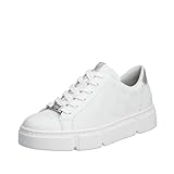 Rieker Damen N5904 Sneaker, Weiß, 38 EU
