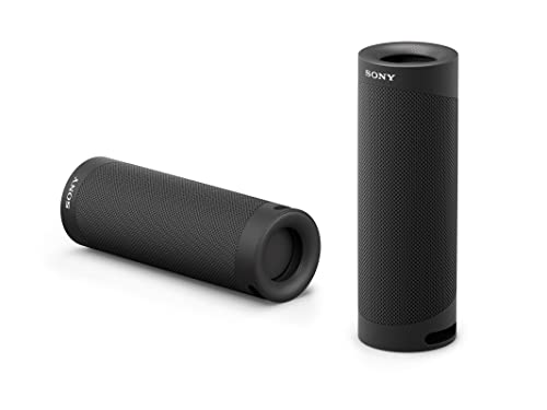 Sony SRS-XB23 tragbarer, kabelloser Bluetooth Lautsprecher (12h Akkulaufzeit, wasserabweisend, Extra Bass), schwarz