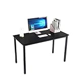 SogesHome Computertisch 120 x 60 x 73 cm PC Bürotisch Schreibtisch Schreibtisch für Home Office Esstisch, schwarz SH-LD-AC120BW