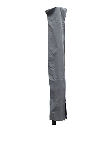 Madison hochwertige Schutzhülle #1 mit Stab für Sonnenschirme mit einem Durchmesser von 200 - 400 cm aus wetterfestem 220g/m2 Polyestergewebe in grau