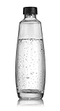 SodaStream - Wiederverwendbare Wasserflasche zum Karbonisieren (1l, Glas, nur kompatibel mit SodaStream Duo)