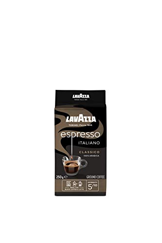 Lavazza Gemahlener Kaffee - Caffè Espresso - 100 % Arabica - 5er Pack ( 5 x 250 g)