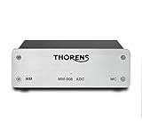 Thorens MM-008 ADC Entzerrer Vorverstärker für MM und MC Systeme mit integriertem Analog-Digital Wandler und USB Ausgang Farbe: Silber