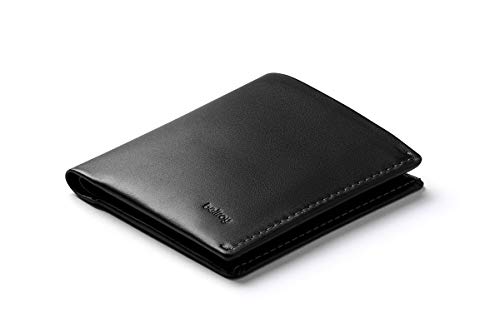Bellroy Note Sleeve, schlanke Leder Brieftasche, mit RFID Schutz erhältlich (Max. 11 Karten, Geldscheine und Münzen) - Black - RFID
