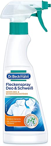 Dr. Beckmann Fleckenspray Deo & Schweiß | Spezialfleckentferner gegen Deo- und Schweißflecken | 250 ml