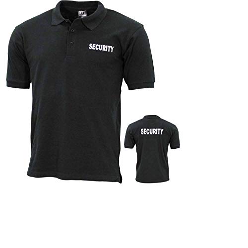 ProCompany Poloshirt, schwarz, Security, Bedruckt - XL