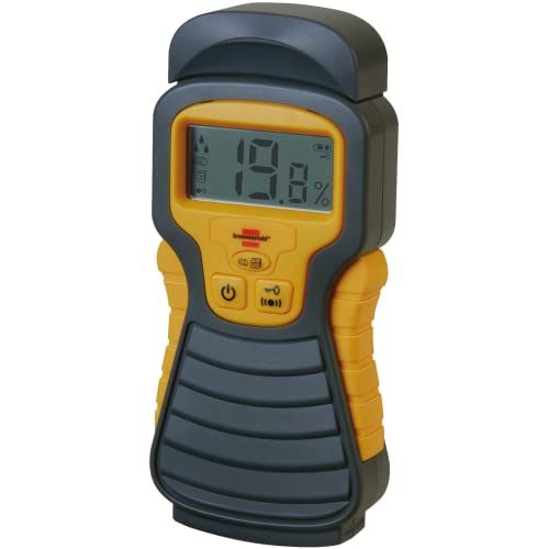 Brennenstuhl Feuchtigkeits-Detector MD (Feuchtigkeitsmessgerät/Feuchtigkeitsmesser für Holz oder Baustoffen, mit LCD-Display), ohne Batterie