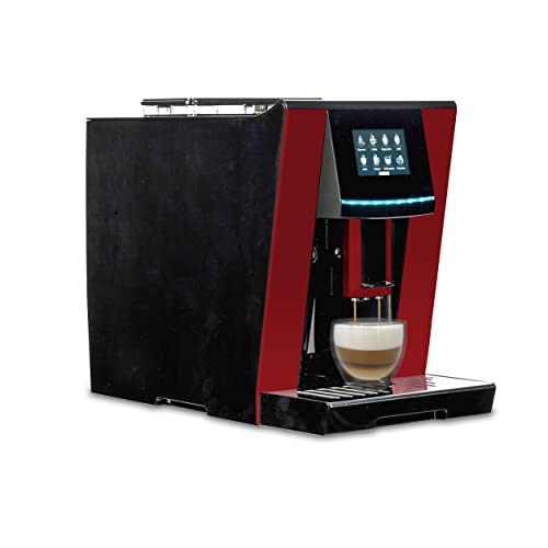 Acopino Vittoria One Touch RED Kaffeevollautomat und Espressomaschine mit Milchsystem,Cappuccino und Espresso auf Knopfdruck farbiges Touch Display