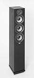 ELAC Debut 2.0 Standlautsprecher F5.2, Box für Musikwiedergabe über Stereo-Anlage, 5.1 Surround-Soundsystem, exzellenter Klang und hochwertiges Design, 3-Wege Lautsprecher, Schwarz dekor