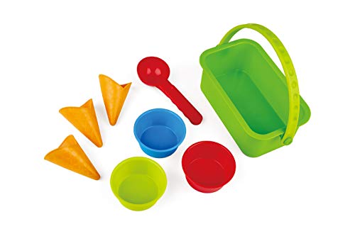 Hape E4057 - Eisdiele-Förmchen, Strandspielzeug/Sandspielzeug, mehrfarbig