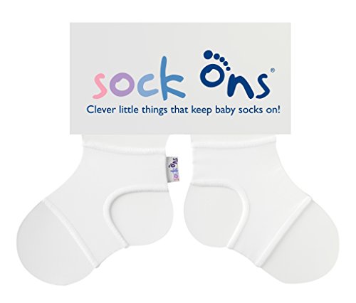 Sock Ons Kluge kleine Dinge, die Babysocken halten! - White - 6-12 Monate