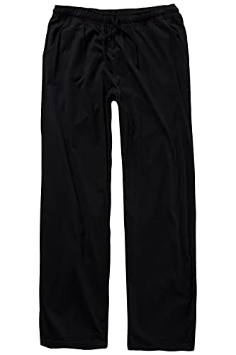 bis 8XL, Pyjama-Hose aus 100% Baumwolle, Schlafanzug-Hose, Sweatpants mit elastischem Bund schwarz 3XL 708406 10-3XL