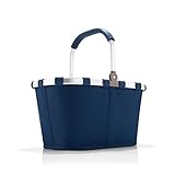 reisenthel carrybag Dark Blue - Stabiler Einkaufskorb mit viel Stauraum und praktischer Innentasche – Elegantes und wasserabweisendes Design
