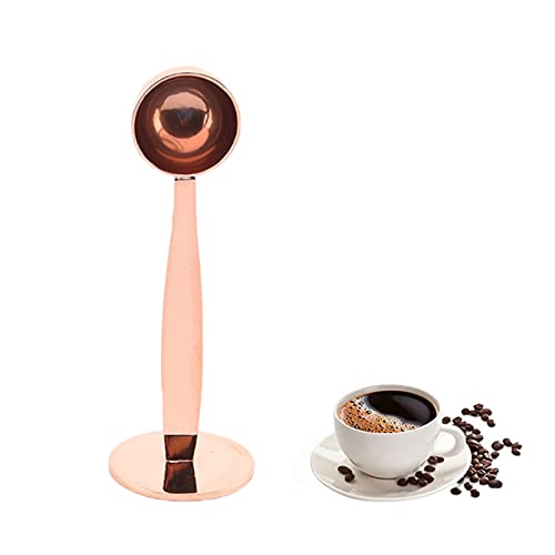 2-in-1 Edelstahl-Kaffeemesslöffel Mehrzweck Kaffeelöffel Espresso-Stempel Kaffeedosierlöffel,Kaffeemesslöffel aus Rostfreiem Stahl mit Zwei Funktionen zum Messen und Stampfen des Kaffeelöffels