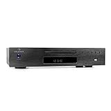auna AV2-CD509 CD Player HiFi - CD Player mit USB, CD Spieler mit optischem Ausgang, koaxialer Ausgang, Line-Ausgang, Fernbedienung, grau
