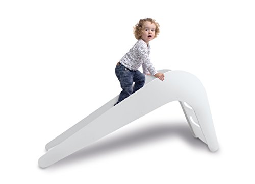 Jupiduu Kinderrutsche – Die Royale Indoor Holzrutsche fürs Wohn- & Kinderzimmer in Weiß. Das Original! Ideal für Kinder von 1,5 – 4 Jahren