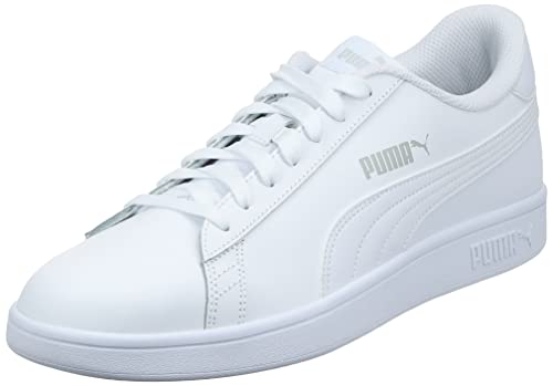 PUMA Unisex Smash V2 L Sneaker, Weiß (White/White), 45 EU