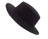 Fedora-Hut für Erwachsene, Unisex, modisch, klassisch, große breite Krempe, Flache Kirche, Derby-Kappe, Kopfbedeckung für Hochzeit, Party, Talent, Show, Performance, 1 Stück