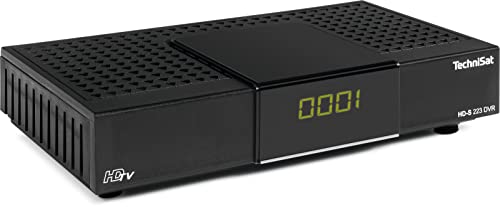 TechniSat HD-S 223 DVR - Kompakter HD-Satelliten Receiver mit USB-Aufnahmefunktion (Sat DVB-S2, HDTV, HDMI, USB Mediaplayer, Programmliste, Sleeptimer, 7-Tage EPG Unterstützung, Fernbedienung) schwarz