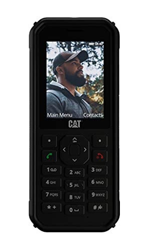 CAT B40 - Robustes Outdoor Handy mit 4G LTE (Sturzsicher, Wasser- & Staubdicht nach IP69 und MIL SPEC 810H, Antimikrobiell, 100 Lumen Taschenlampe, 2MP Kamera, 2,4' Display, 30 Tage Akku) schwarz