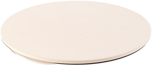 Cucina di Modena Brotbackstein: Runder Pizzastein mit Aluminium-Servierblech, Ø 33 cm (Schamottstein)
