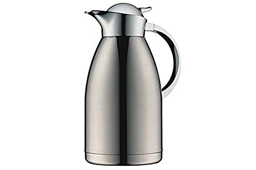 alfi Kaffeekanne Albergo TT, Thermoskanne Edelstahl mattiert 2,0l, mit TopTherm Edelstahleinsatz,0767.000.200, Isolierkanne hält 12 Stunden heiß, ideal für Kaffee oder Teekanne, Kanne für 16 Tassen