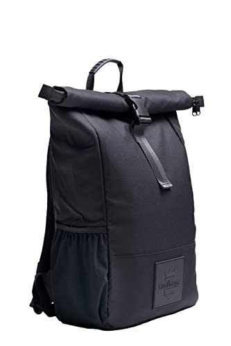 Outbags Rolltop Rucksack Damen & Herren Recyceltem PET - Roll Top Backpack - mit Laptopfach & Anti Diebstahl Tasche - stilvoller Rucksack für Freizeit, Uni & Schule mit USB - Ladebuchse