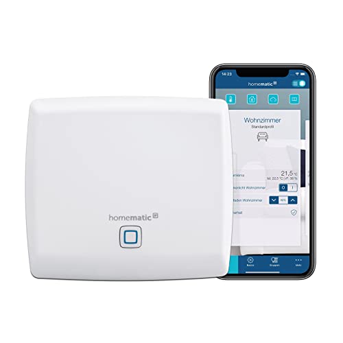 Homematic IP Access Point – Smart Home Gateway mit kostenloser App und Sprachsteuerung über Amazon Alexa, Weiß, 140887A0