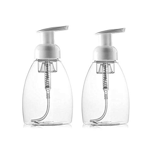 Molinter Seifenspender Schäumende Schaumseifenspender Nachfüllbare Seifenflaschen mit Pumpkopf für Schäumende Flüssigseife Küche Bad 2PCS (300ML)