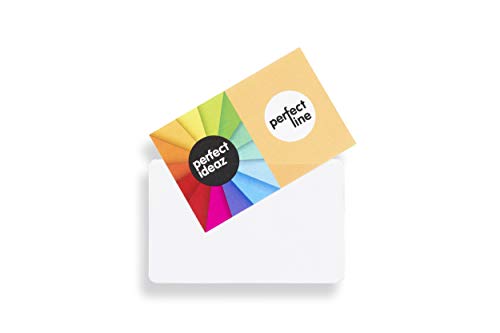 perfect line • 100 Visiten-Karten-Hüllen selbstklebend 95x60 mm, Transparent, Glasklar