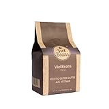 VietBeans KEO - Schokoladiger Kaffee – Ganze Kaffeebohnen - Geröstet in Butter, Whisky und Rum - Intensiver Schoko-Geschmack - Aroma: Schokolade – 250g
