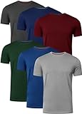 FULL TIME SPORTS T Shirt Herren 6er Pack Tshirt FTS-634-PACK-T1-L