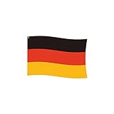 Amscan 400200 - Textil-Fahne Deutschland, 300 x 500 cm, Flagge, Fußball, Handball, Weltmeisterschaft, Europameisterschaft, Party