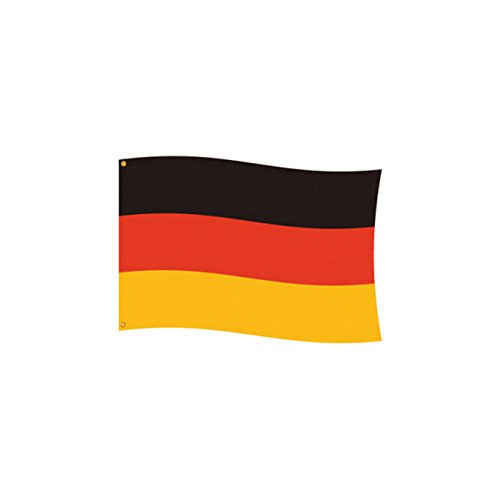 Amscan 400200 - Textil-Fahne Deutschland, 300 x 500 cm, Flagge, Fußball, Handball, Weltmeisterschaft, Europameisterschaft, Party